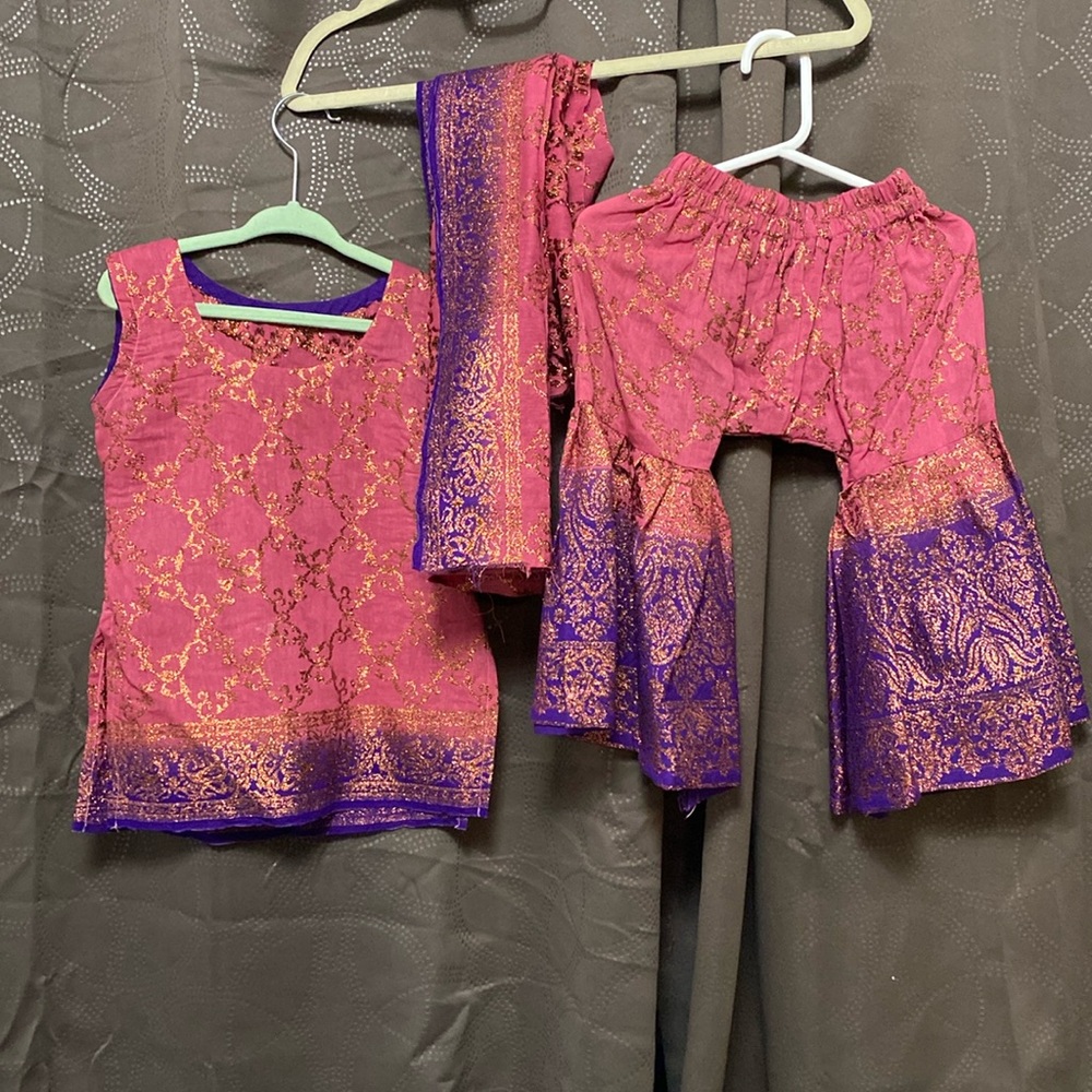 Toddler girls ombre gharara